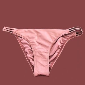 Cikada Australia Size US 8 Rose Gold Low Rise Bikini Bottoms Swimsuit NWOT